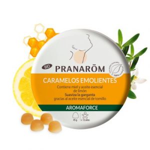 Caramelos Emolientes De Garganta Miel Y Limón Pranarom