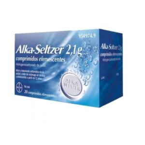 ALKA-SELTZER 2,1 G 20 COMPRIMIDOS EFERVESCENTES