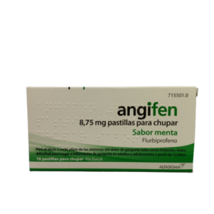 ANGIFEN 8,75 MG 16 PASTILLAS PARA CHUPAR (SABOR MENTA)