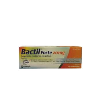 BACTIL FORTE 20 MG 20 COMPRIMIDOS RECUBIERTOS