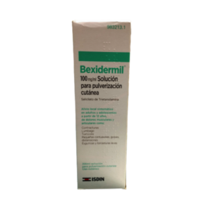 BEXIDERMIL 100 MG/ML SOLUCION PARA PULVERIZACION CUTANEA 1 ENVASE 200 ML