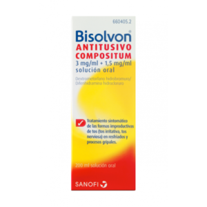 BISOLVON ANTITUSIVO COMPOSITUM 3 MG/ML  1,5 MG/ML SOLUCION ORAL 1 FRASCO 200 ML