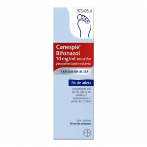 CANESPIE BIFONAZOL 10 MG/ML SOLUCION PARA PULVERIZACION CUTANEA 1 FRASCO 30 ML