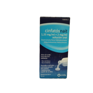 CINFATOS NOCHE 1,33 MG/ML  2 MG/ML SOLUCION ORAL 1 FRASCO 150 ML