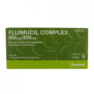 FLUIMUCIL COMPLEX 500 MG/200 MG 12 COMPRIMIDOS EFERVESCENTES