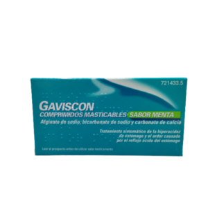 GAVISCON 24 COMPRIMIDOS MASTICABLES (SABOR MENTA)