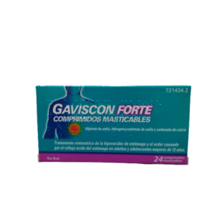 GAVISCON FORTE 24 COMPRIMIDOS MASTICABLES
