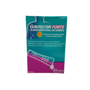 GAVISCON FORTE 24 SOBRES SUSPENSION ORAL 10 ML