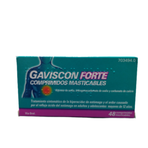 GAVISCON FORTE 48 COMPRIMIDOS MASTICABLES