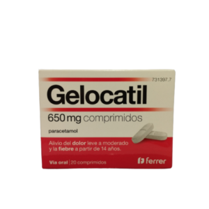 GELOCATIL 650 MG 20 COMPRIMIDOS