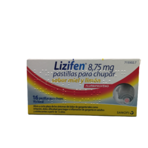 LIZIFEN 8,75 MG 16 PASTILLAS PARA CHUPAR (SABOR MIEL Y LIMON)