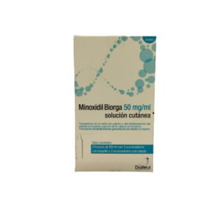 MINOXIDIL BIORGA 50 MG/ML SOLUCION CUTANEA 3 FRASCOS 60 ML  3 ACCIONADORES DE BOQUILLA…