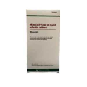 MINOXIDIL VIÑAS 50 MG/ML SOLUCION CUTANEA 2 FRASCOS 120 ML