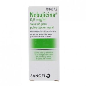 NEBULICINA 0,5 MG/ML SOLUCION PARA PULVERIZACION NASAL 1 FRASCO 10 ML