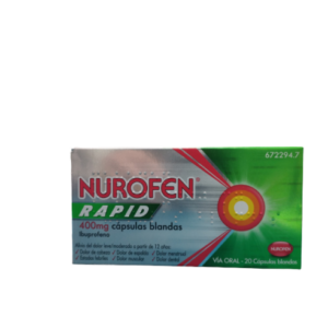 NUROFEN RAPID 400 MG 20 CAPSULAS BLANDAS