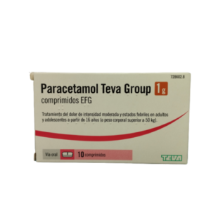 PARACETAMOL TEVA GROUP 1 G 10 COMPRIMIDOS