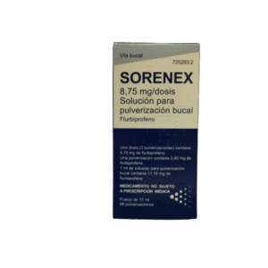 SORENEX 8,75 MG/DOSIS SOLUCION PARA PULVERIZACION BUCAL 1 FRASCO 15 ML (88…