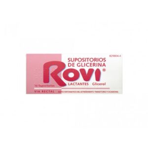 SUPOSITORIOS DE GLICERINA ROVI LACTANTES 0,672 G 10 SUPOSITORIOS