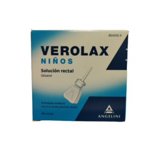 VEROLAX NIÑOS 1,8 ML SOLUCION RECTAL 6 ENEMAS 2,5 ML