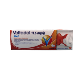 VOLTADOL 11,6 MG/G GEL CUTANEO 1 TUBO 75 G (CON TAPON APLICADOR)